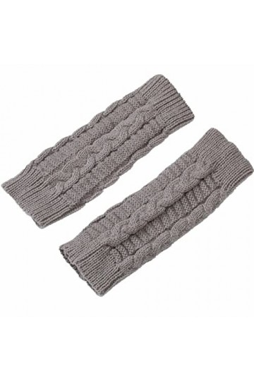 INGVY Gants dhiver pour femmes, gants de doigts et de coude, chauffe-mains, coudes et moufles tricotés