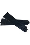 Gants dhiver tendance en peau de mouton pour femme - Moufles en cuir véritable - Manches longues