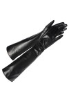 TJOIUY Gants dhiver Gants dhiver en Cuir véritable Femmes Noir écran Tactile en Peau de Mouton véritable Gants Longs Mitain