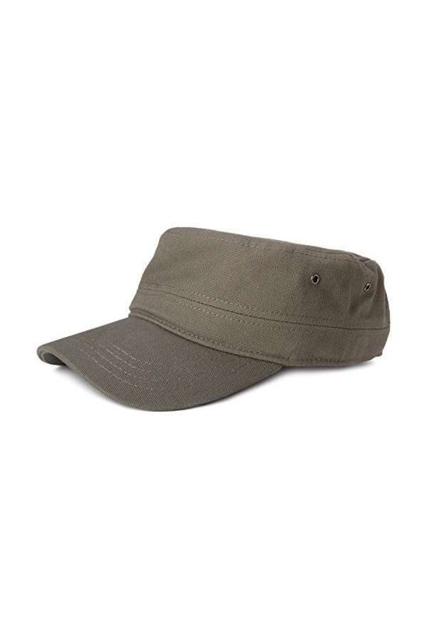 styleBREAKER Casquette Style Militaire en Toile de Coton Robuste, Ajustable, Unisexe 04023020, Couleur:Olive