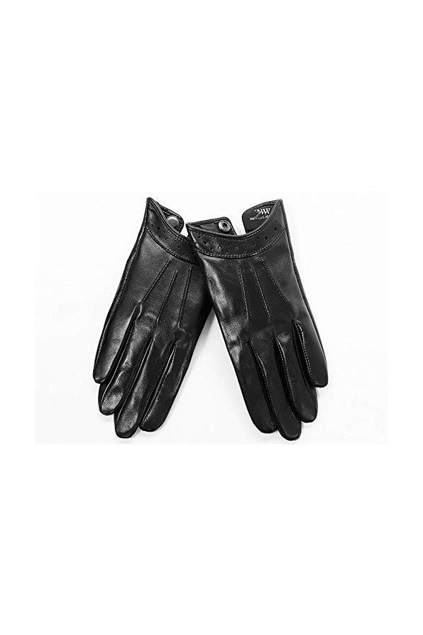 Raelf Première Couche de Dames Gants en Peau de Mouton Moto Mode Conduite Gants Femme Courte Section Mince écran Tactile mita