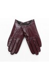 UimimiU Gants en Peau de Mouton Froide à écran Tactile Femmes Gants en Cuir Marron Noir Délin Fin Section de Conduite Gants d