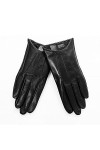 UimimiU Gants en Peau de Mouton Froide à écran Tactile Femmes Gants en Cuir Marron Noir Délin Fin Section de Conduite Gants d