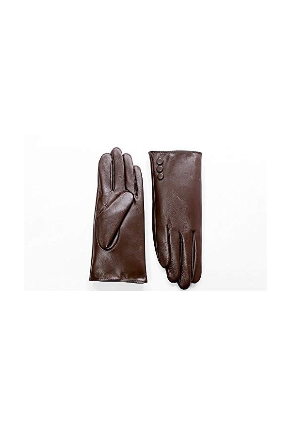 Raelf Première Couche de Dames Gants en Cuir véritable Femme Mince écran Tactile mitaine Gants de Conduite en Cuir pour Femme