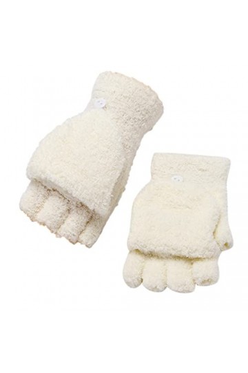 PAREKS Gants dhiver femmes gants thermiques par temps froid for femmes gants chauds gants en molleton de corail manchette él
