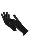 Gants courts simples pour femmes, gants en cuir de haute qualité, gants en cuir noir mat pour femmes, Noir , M