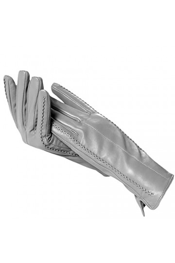 Gants dhiver pour femmes, gants en cuir pour femmes, plusieurs couleurs, Jujube rouge., XS