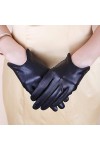 Raelf Gants en Cuir pour Femmes Gant en Cuir Mince en Cuir de chèvre Simple Petit Dos Nu Conduite À Vélo Écran Tactile Écran 