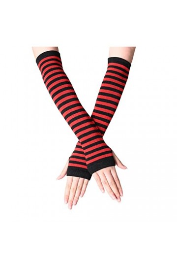 INGVY Gants dhiver semi-moufles en hiver doux et chaud en laine tricotée protège-bras gants courts doux et chauds gants de t
