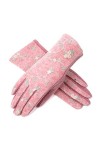 qidongshimaohuacegongqiyouxiangongsi Gants dhiver Gants Femmes Automne et Hiver plus de velours chaleureux et élégant Gants 