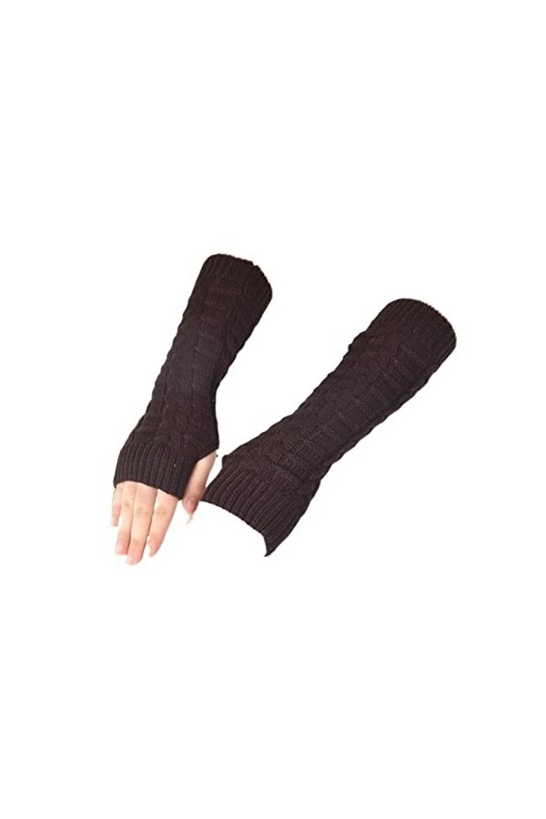INGVY Gants dhiver pour femmes, gants de doigts pour femmes, chauffe-poignets et coudes, chauffe-mains, chauffe-coudes et mo