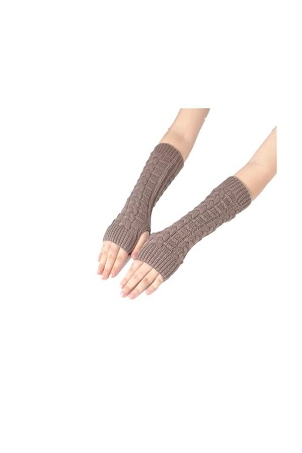 INGVY Gants dhiver pour femmes, gants de doigts pour femmes, chauffe-poignets et coudes, chauffe-mains, chauffe-coudes et mo