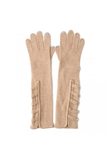 Gants dhiver pour Hommes/Femmes Gants en Laine Dames, Gants allongés à Doigt à Doigt à Doigts tactiles Texting Gants Chauds 