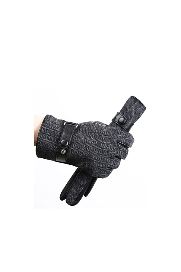 Gants Et Moufles Homme Gants Hiver Homme Chaud Gants Chauds Hommes Hiver Eau Ondulation Gants Pour Hommes Gants En Cuir Pour 