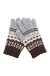 Chaud Flocon de Neige avec écran tricoté à la Mode Hiver Femmes téléphone Gants Mobile Gants Gants Mitaines Hommes Color : E