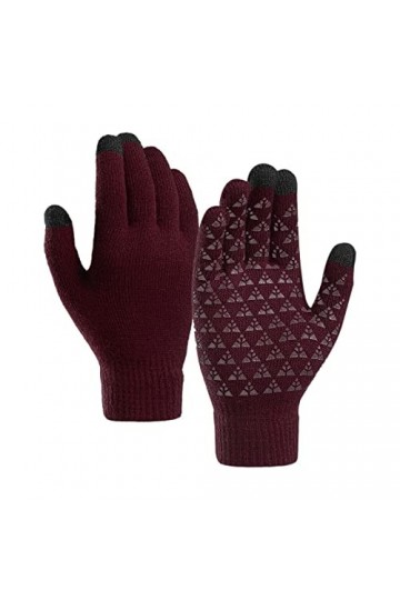 PAREKS Gants en tricot femmes gants sans doigts femmes gants en tricot doux hiver-Slip-écran amélioré for hommes gants dhive