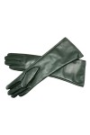 HEAITHpool Gants de 38 cm de long. Gants doigts en cuir coloré pour femme avec doublure en polaire pour rester au chaud en au