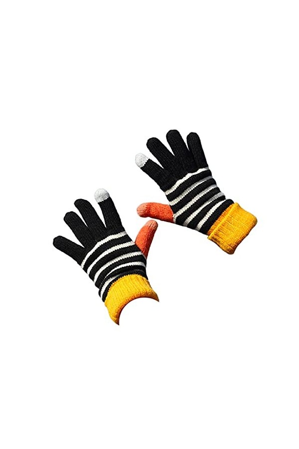 Gants tricotés mignons - Gants dhiver pour écran tactile - Gants thermiques dautomne et dhiver - Gants thermiques pour fem
