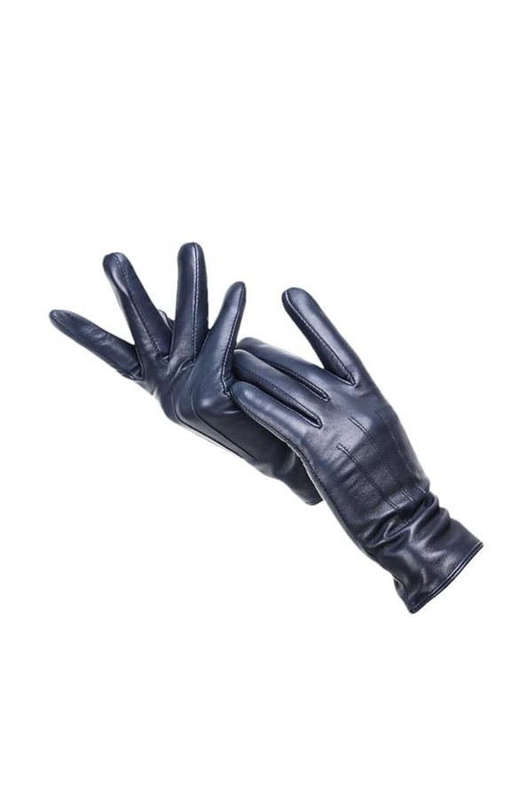 HEAITHpool Gants dhiver en cuir pour femme - Pour garder au chaud - Gants dhiver doux pour femme