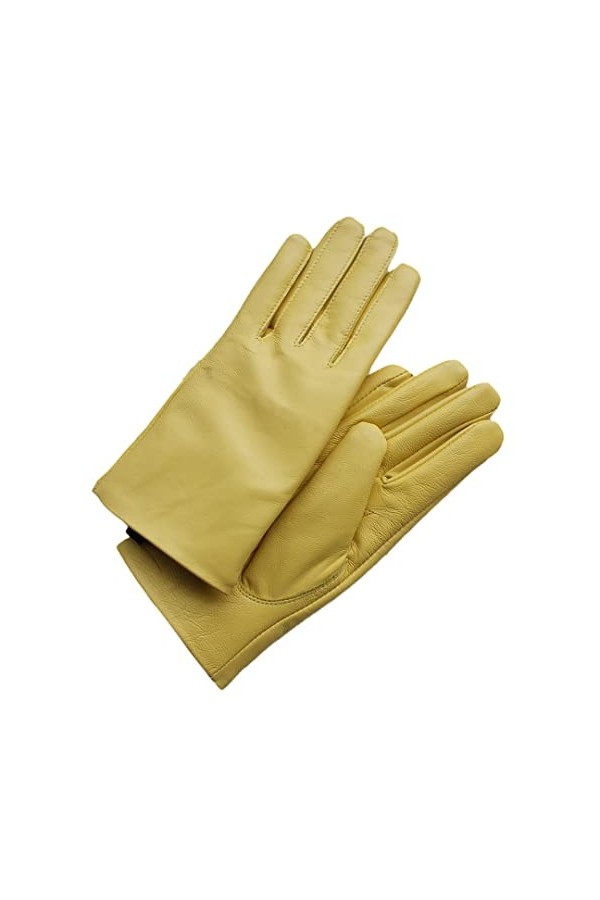 Gants élégants en peau dagneau pour femme Automne et hiver Plus Gants en cuir véritable Velours Gants courts en peau de mout