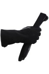 Gants dhiver en peau de mouton pour femme, gris clair, 7.5