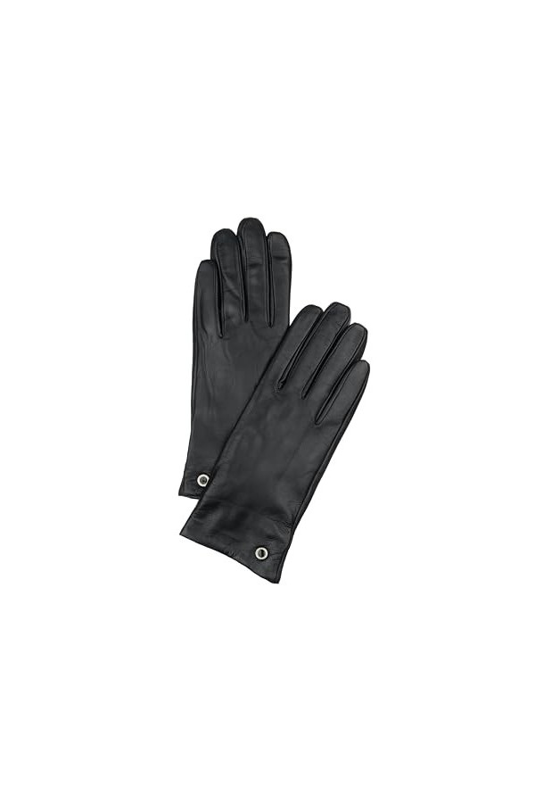 PITAS Gants en cuir pour femme | Gants dhiver pour écran tactile | Gants noirs élégants, Noir, XS