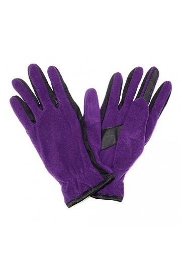 Falari Womens Glove Polyester Fleece For Cold Weather One Size Purple