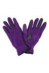 Falari Womens Glove Polyester Fleece For Cold Weather One Size Purple