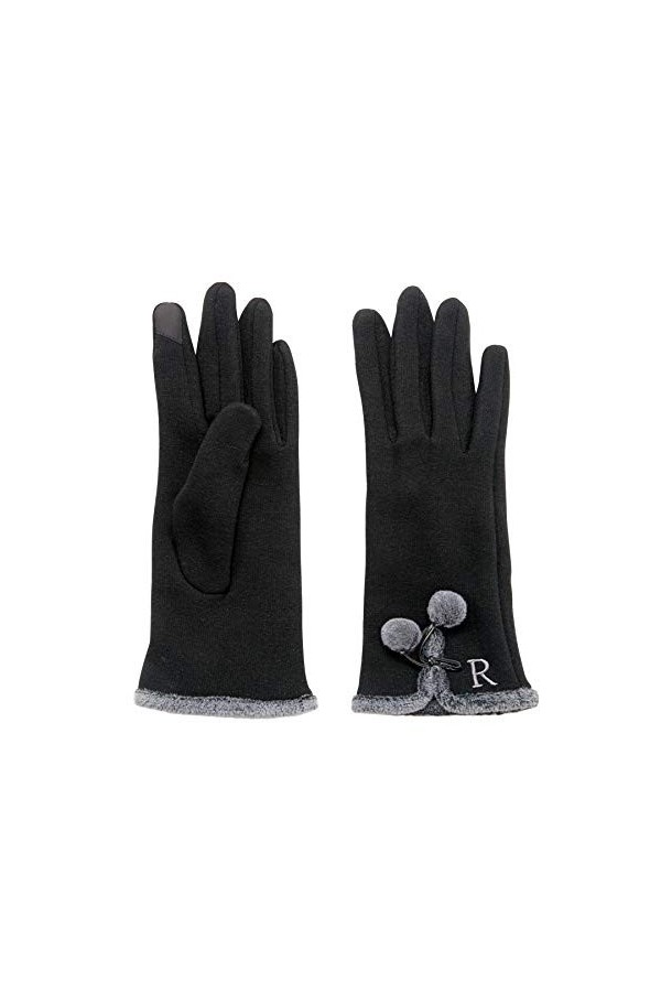 Mud Pie Home Women Winter Holidays Smartscreen Initial Knit Gloves 86020018