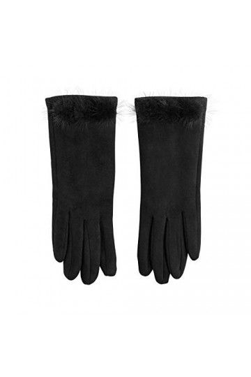 Mud Pie Gants en daim - Noir - Taille unique