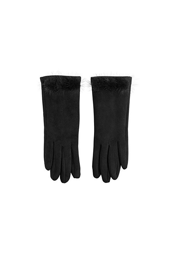 Mud Pie Gants en daim - Noir - Taille unique