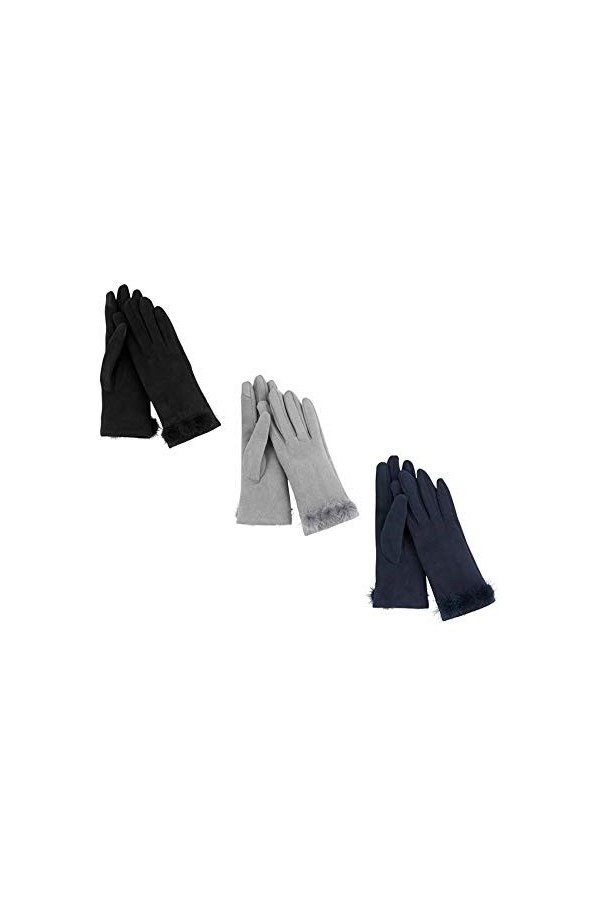 Mud Pie Gants en daim - Noir - Taille unique