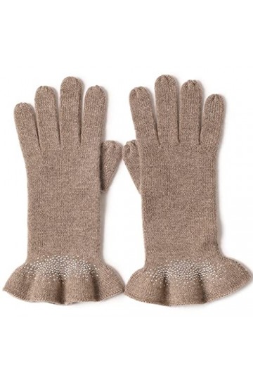 Gants Dhiver Pour Hommes/femmes Automne Et Hiver Pure Color Cachouille Cachouilles Tricotés, Cinq Doigts Doublure Thermique 