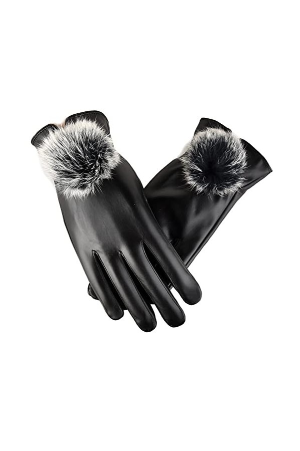 PAREKS Gants en Daim Femmes Adultes Gants dextérieur antidérapants Gants étanches Hiver Hiver Gants écran Tactile Gants Ther