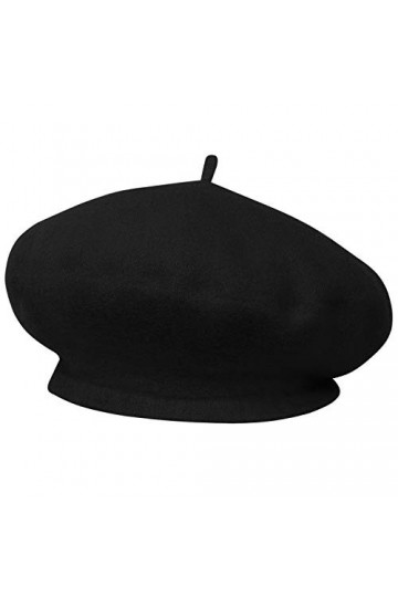 Chapeau Béret Français - Thème Déguisement - Taille Unique - Femme Béret Casquette Laine Classique Automne Printemps Hiver Ch
