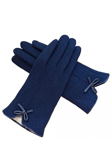 Cat in black Gants en laine confortables - Gants chauds pour écran tactile - Gants élégants pour femmes - Gants dhiver therm