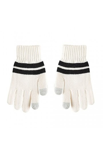 PAREKS Gants dhiver minces femmes femmes hommes chaud Stretch gants tricotés mitaines hiver garder au chaud tricot Golves ga