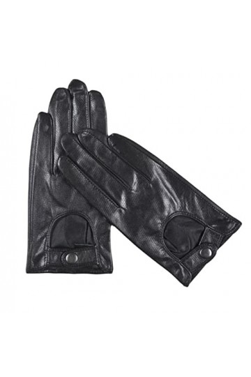 Femme En Gants DHiver Gants DHiver En Cuir Véritable Pour Femmes Gants De Conduite Noirs Non Doublés Pour Femmes Mitaines E