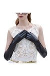 HUDJX Gants en Cuir dhiver pour Femmes Gants Longs et Plus Chauds Robe de soirée Conduite Opera Mitaines à la Mode Gants pou