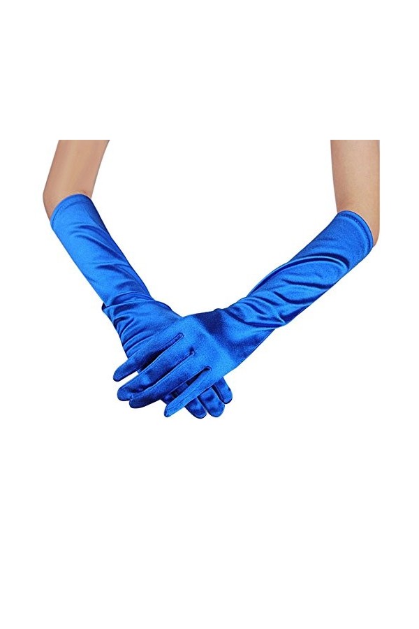 Gants Party Long Opera Evening Womens Bridal Prom Gants Mariage Satin Gants/Mitaines Gants Mitaines Color : Red, Size : 1 * 