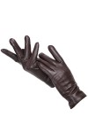 Gants dhiver pour femme en cuir de mouton doux, Black G, 7