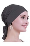 osvyo – Foulard en Bambou pour Femme, pour Perte de Cheveux, chimiothérapie, Cancer, Emballage scellé, Bamboo Le Noir, Taille