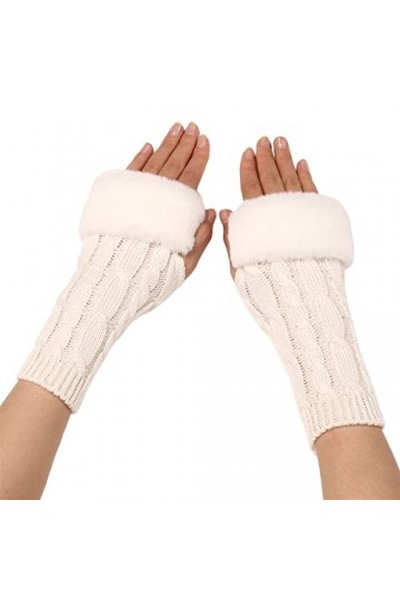 INGVY Gants dhiver pour femmes, gants de doigts pour femmes, chauffe-poignets et coudes, chauffe-mains, chauffe-coudes et mo