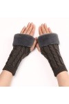 INGVY Gants dhiver pour femmes, gants de doigts pour femmes, chauffe-poignets et coudes, chauffe-mains, chauffe-coudes et mo