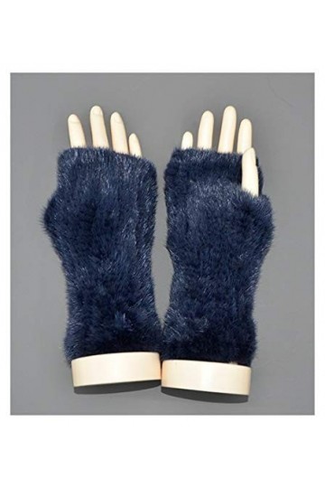 JBIVWW Hiver Femmes Gants en Tricot Souple Confortable et Doux Gardez Votre Main Chaud Color : Navy Blue, Gloves Size : One 