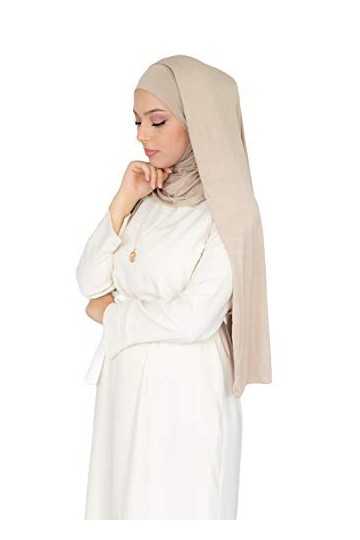 Lamis Hijab - Hijab À Enfiler Entièrement Jersey HE300 Taupe 