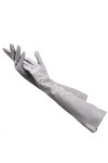 Gants longs en cuir pour femme - 50 cm de long - Gants dhiver chauds en peau de mouton