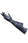 Gants longs en cuir pour femme - 50 cm de long - Gants dhiver chauds en peau de mouton
