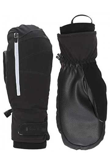 TrailHeads Mitaines convertibles à fermeture éclair pour femme | Mitaines de course dhiver | Mitaines thermiques pour temps 