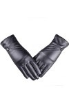 Gants Cuir Femme Luxueux Chaud Super Hiver Fille Gants Femme Gants Moufles Color : Black, Size : One Size 
